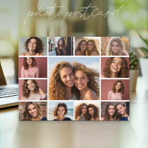 13 Foto collage raster met witte achtergrond Briefkaart