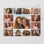 13 Foto Instagram Collage met Witte Achtergrond Briefkaart (Voorkant)