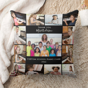 13 Fotocollage Muziekleraar Gepersonaliseerd cadea Kussen