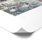 13 Fotocollage Optionele tekst -- Wit Poster (Hoek)