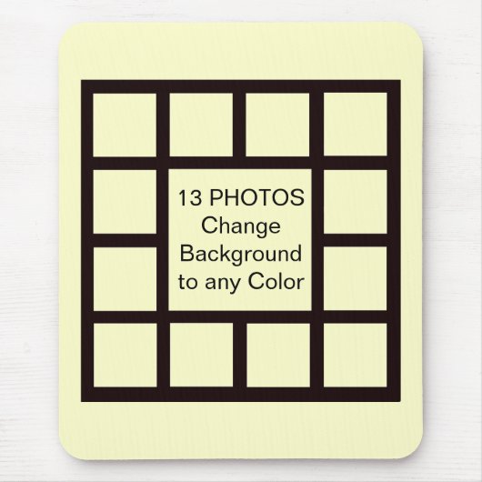 13 Foto's DOEN HET UW ZELF ~ Mousepad Muismat (Voorkant)