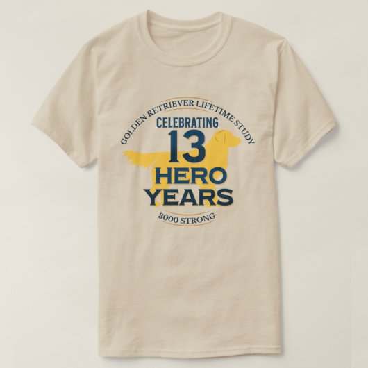 13 Hero jaren - Licht T-shirt (Design voorkant)
