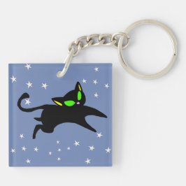 13 Het irriteren van de zwarte Katten die Magisch Sleutelhanger