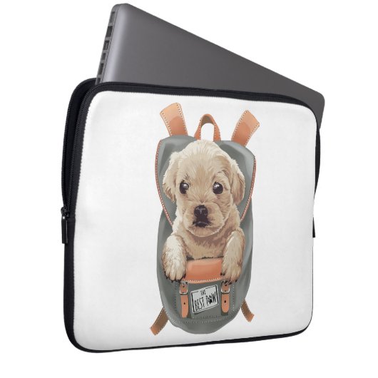 13-inch laptopvak bag pag dog laptop sleeve (Voorkant Rechts)