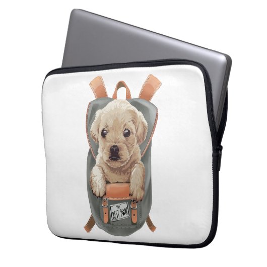 13-inch laptopvak bag pag dog laptop sleeve (Voorkant Links)