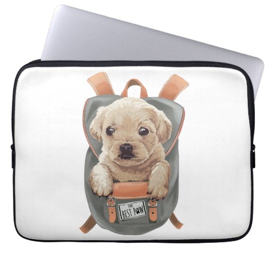 13-inch laptopvak bag pag dog laptop sleeve (Voorkant)