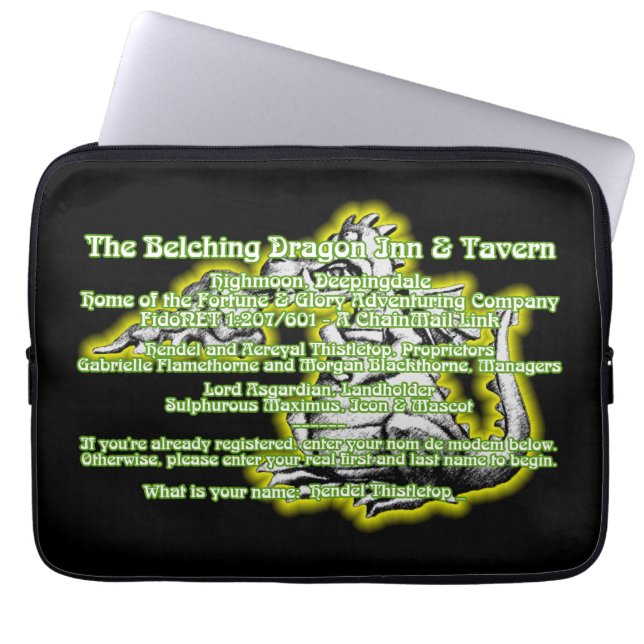 13-inch TBD-laptophoes Laptop Sleeve (Voorkant)