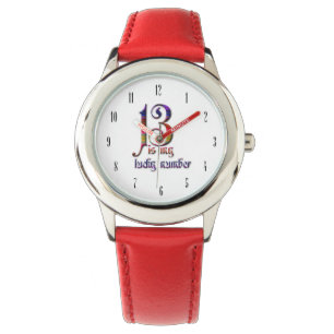 13 is mijn Lucky Number-Colorful Horloge