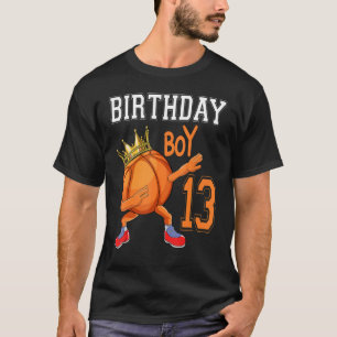 13 jaar 13e verjaardag Basketball T-shirt