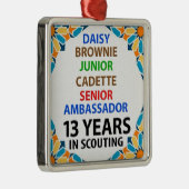 13 jaar bij het scoren voor meisjes Metaal Ornamen Metalen Ornament (Rechts)