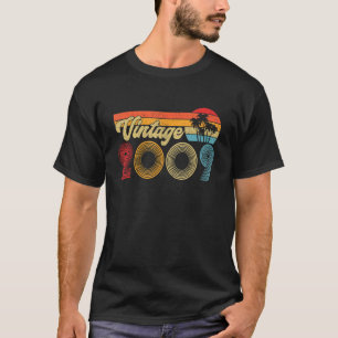 13 jaar Geboren in 2009 Vintage 13e Verjaardag Re T-shirt