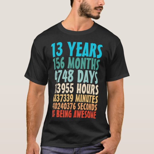 13 jaar Geweldige 13 jaar oud 13 jaar oud T-shirt (Voorkant)