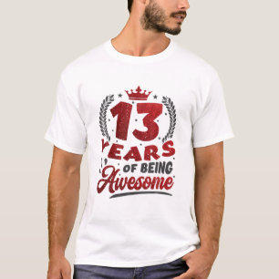 13 jaar Geweldige 13e verjaardag T-shirt