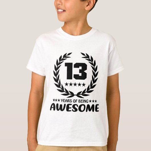 13 jaar Geweldige T-shirt (Voorkant)