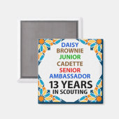 13 jaar in Scouting Magnet (Voorkant / Achterkant)