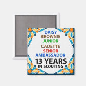 13 jaar in Scouting Magnet (Voorkant / Achterkant)