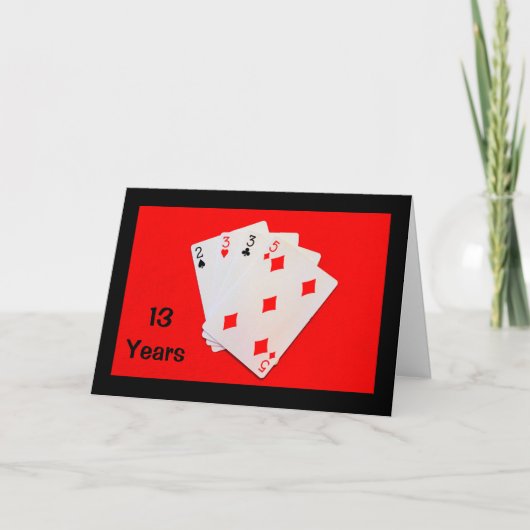 13 jaar is een grote deal! Jubileum-kaart Kaart (Voorkant)