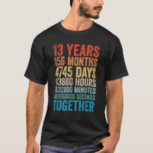 13 jaar Jubileum hem haar paar 13e bruiloft t T-shirt