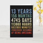13 Jaar lang supercool verjaardagsfeest Kaart (Gele Bloem)
