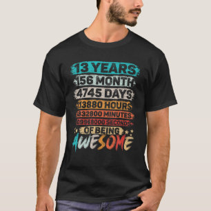 13 jaar oud 13e verjaardag  Retro Cou T-shirt