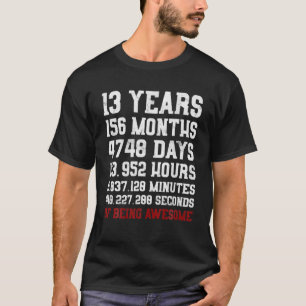 13 jaar oud als Geweldige 13 dagen T-shirt Gi