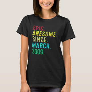 13 jaar oud episch geweldig sinds 13 maart 2009 ve t-shirt