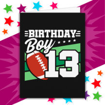 13 Jaar Oud Football Party Thema 13de Verjaardags 