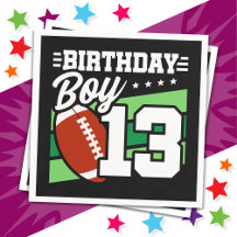 13 Jaar Oud Football Party Thema 13de Verjaardags 