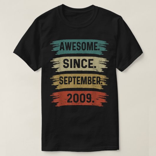 13 jaar oud geld Geweldige sinds september 2009 13 T-shirt (Design voorkant)