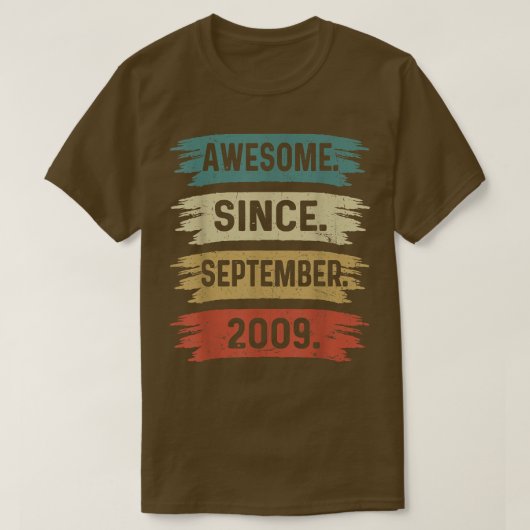 13 jaar oud geld Geweldige sinds september 2009 13 T-shirt (Design voorkant)