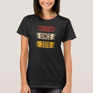 13 jaar oud Geweldige sinds 2010 13e verjaardag T-shirt