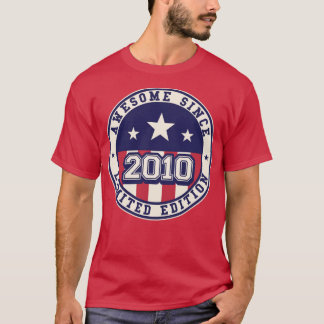 13 jaar oud Geweldige sinds 2010 13e verjaardag T-shirt