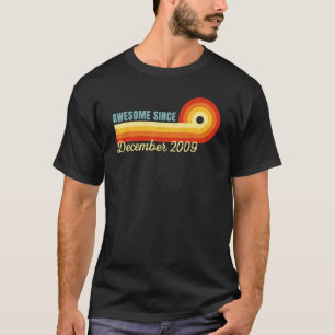 13 jaar oud Geweldige sinds december 2009 Retro 13 T-shirt