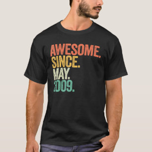 13 jaar oud Geweldige sinds mei 2009 13e verjaarda T-shirt