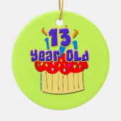 13 jaar oud keramisch ornament (Voorkant)