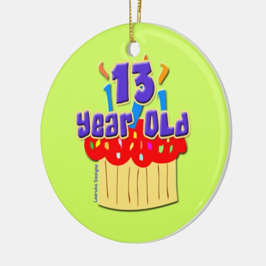 13 jaar oud keramisch ornament (Links)