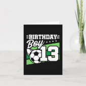 13 Jaar Oud Voetbal Football Kinder 13e Verjaardag Kaart (Voorkant)