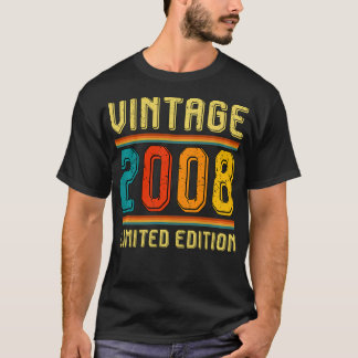 13 jaar oud voor mannen Retro limiet 2008 T-shirt