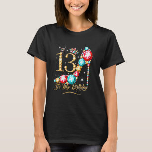 13 jaar oud zijn mijn 13e verjaardag koningin voor t-shirt