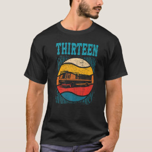 13 jaar oude 13de verjaardag van de brandweerman v t-shirt