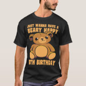 13 jaar oude 13e verjaardag Beary Happy 13th B T-shirt (Voorkant)