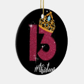 13 jaar oude ambtenaar tiener 13e verjaardag Gift Keramisch Ornament (Rechts)