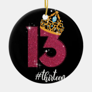 13 jaar oude ambtenaar tiener 13e verjaardag Gift Keramisch Ornament