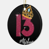 13 jaar oude ambtenaar tiener 13e verjaardag Gift Keramisch Ornament (Links)