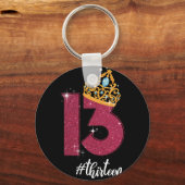 13 jaar oude ambtenaar tiener 13e verjaardag Gift Sleutelhanger (Voorkant)