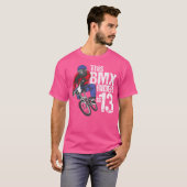 13 jaar oude BMX verjaardagsfeestje jongens Dirt B T-shirt (Voorkant volledig)