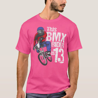 13 jaar oude BMX verjaardagsfeestje jongens Dirt B T-shirt