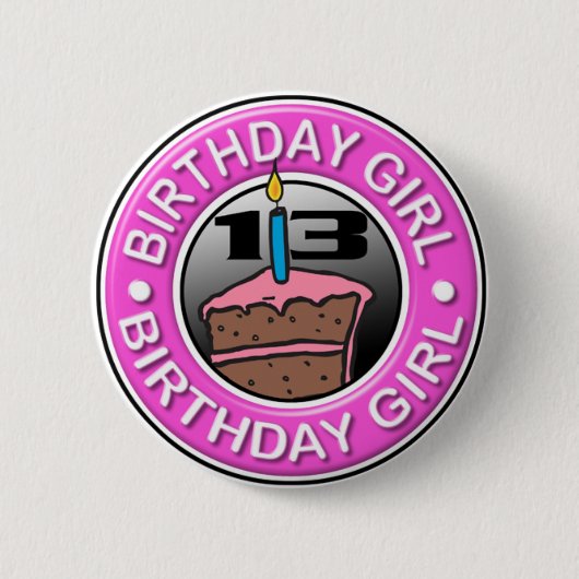 13 jaar oude Button (Voorkant)