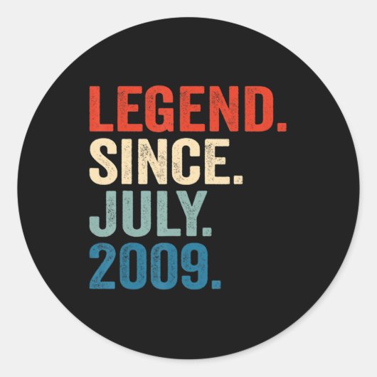 13 jaar oude cadeautjes sinds juli 2009 13e miljar ronde sticker (Voorkant)