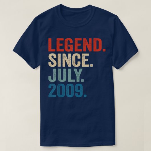 13 jaar oude cadeautjes sinds juli 2009 13e miljar t-shirt (Design voorkant)